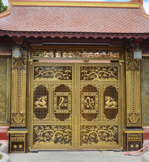Cổng nhôm đúc mẫu C-044
