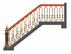 Cầu thang nhôm đúc - CT002