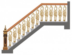 Cầu thang nhôm đúc - CT009