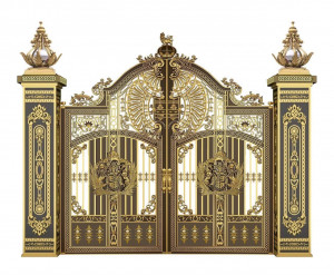 Cổng nhôm đúc mẫu C-083